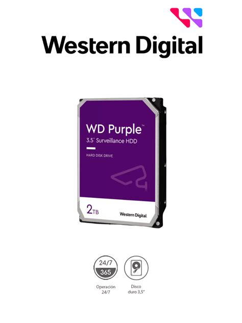 Western Digital Wd Purz Disco Duro De Tb Serie Purple Para