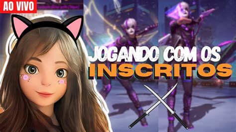 AO VIVO ORG INS FREE FIRE JOGANDO OS INSCRITOS CS RANQUEADO