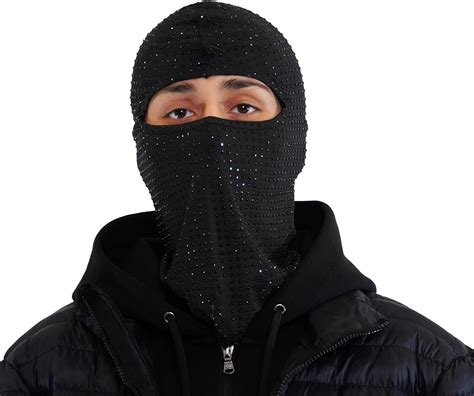 Distressy Black Balaclava Black Distressed Ski Mask Yeat Off