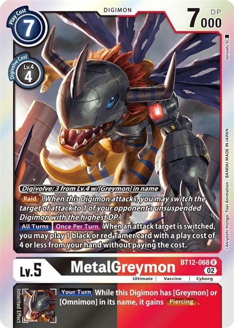 MetalGreymon Across Time Digimon Card Game