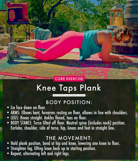 Forearm Plank With Knee Taps Inspireful Women