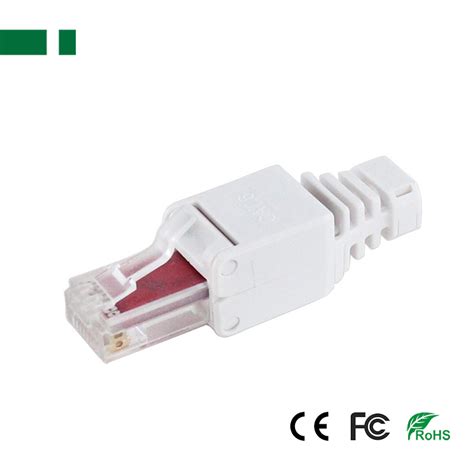 Tool Less Crystal Head Plug Cat6 Rj45 Connector