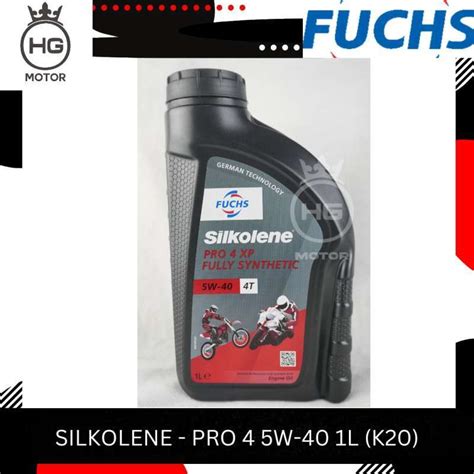 Jual Fuchs Silkolene Pro 4 Xp 5w40 Fully Synthetic Motorcycle Engine