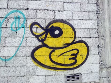 Rubber Duck Graffiti Art – Christchurch Daily Photo