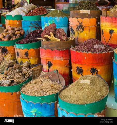 Traditional spices market with herbs and spices in Aswan, Egypt Stock Photo - Alamy