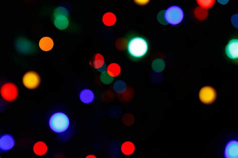 Banco De Imagens Natal Ano Novo Rvore Bokeh Luzes Colori