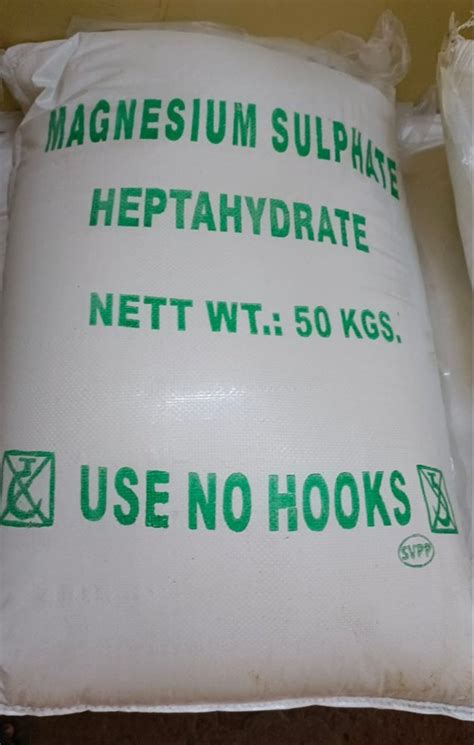 Technical Grade Magnesium Sulphate Heptahydrate Kg Packaging