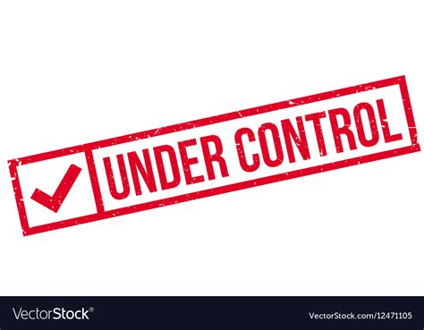 control rubber stamp royalty  vector image