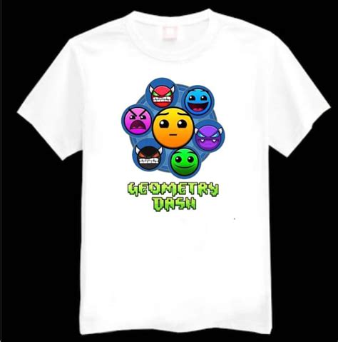 Geometry Dash Kids Printed T Shirt Various Sizes Available Etsy