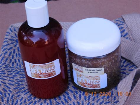 Jamaican Irish Sea Moss Body Wash And Sugar Scrub Polish Etsy