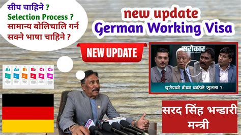 Germany Working Visa For Nepali New Update German Working Visa New