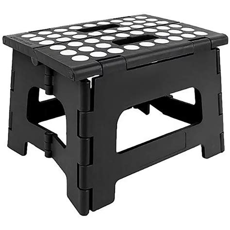 Kikkerland Rhino Ii Folding Step Stool Black Lakeland