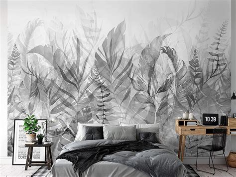 Papier Peint Jungle Noir Et Blanc