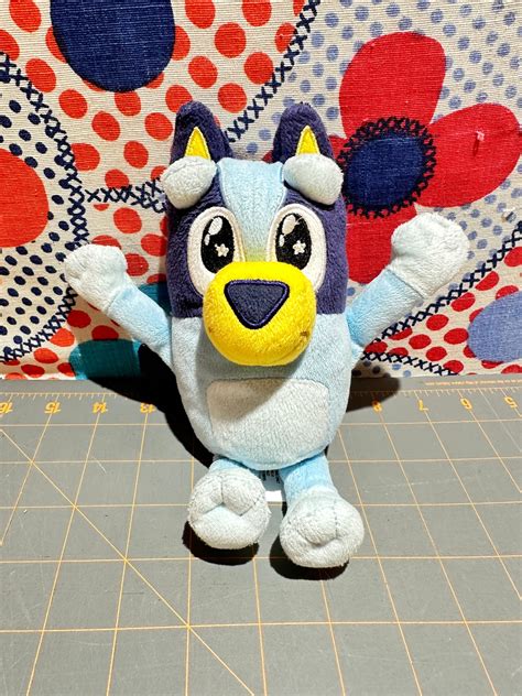 Bluey & Friends Bluey Plush, 8”, with Star Eyes, 2018 – Underdog Toys, Inc.