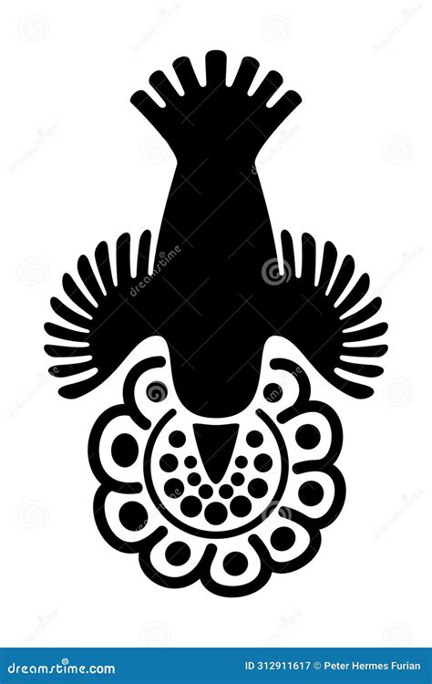 Aztec God Huitzilopochtli A Mighty Warrior Deity Royalty Free Stock