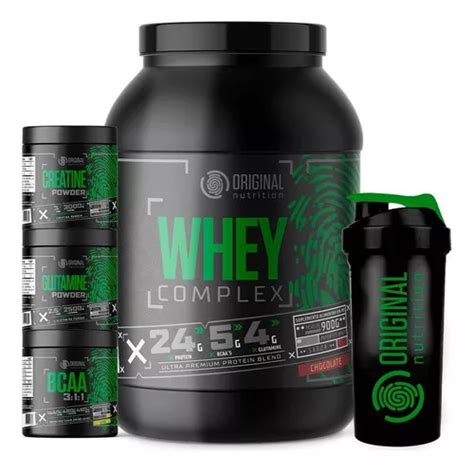 Kit On Whey Complex Chocolate Bcaa Glutamina Creatina Copo Mercadolibre