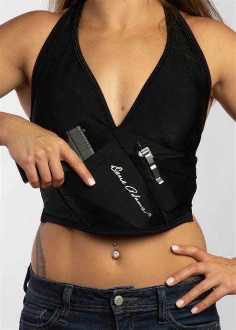 Black Active Bra Top Holster Shop Women’s Concealed Carry Holsters Dene Adams