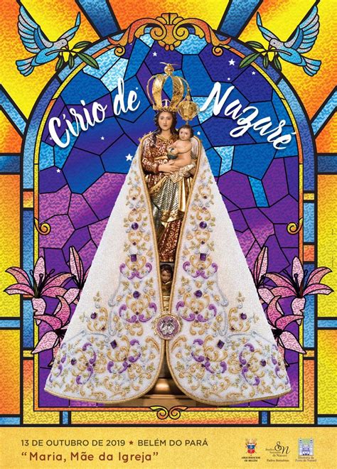 Cartaz Do Círio 2019 Traz Os Vitrais Da Catedral De Belém Em Homenagem