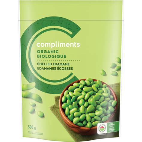 Organic Frozen Shelled Edamame G Compliments Ca