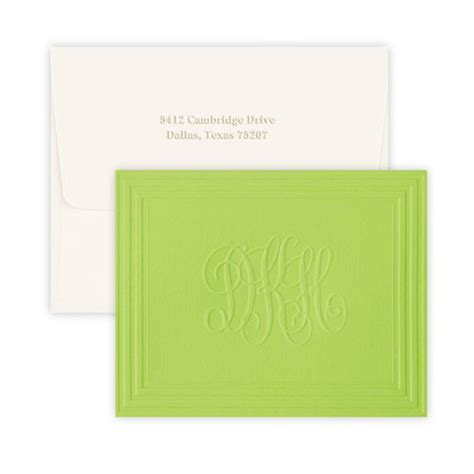 Embossed Personalized Note Cards This Note Extends A West Coast