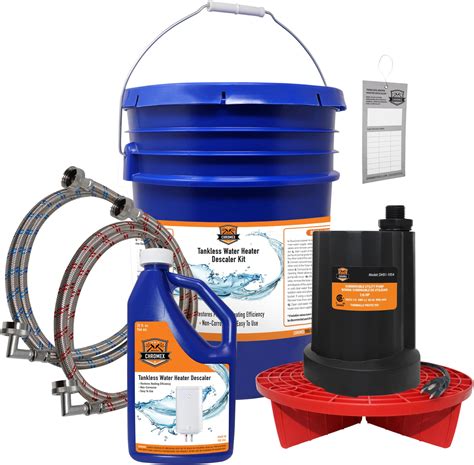 Chromex Tankless Heater Descaler Kit - Just Add Vinegar or Your Own