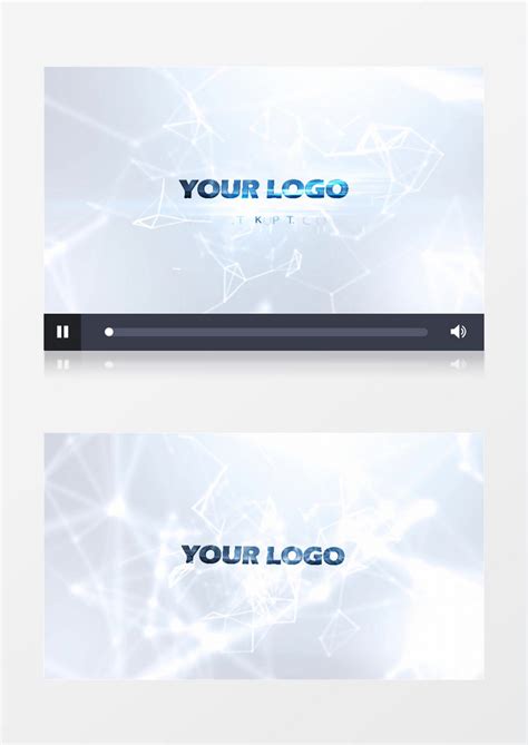 点线风格光效闪亮logo演绎开场视频ae模板下载logo图客巴巴