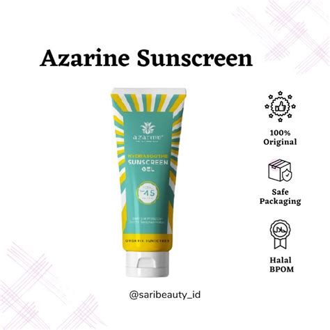 Jual Azarine Hydrasoothe Sunscreen Gel Spf Pa Ml Shopee