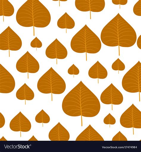 Seamless Pattern Of Autumn Leaves Royalty Free Vector Image