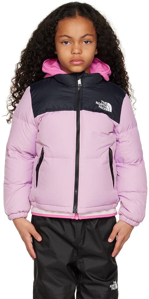 Enfant Blouson 1996 Retro Nuptse mauve rembourré en duvet par The