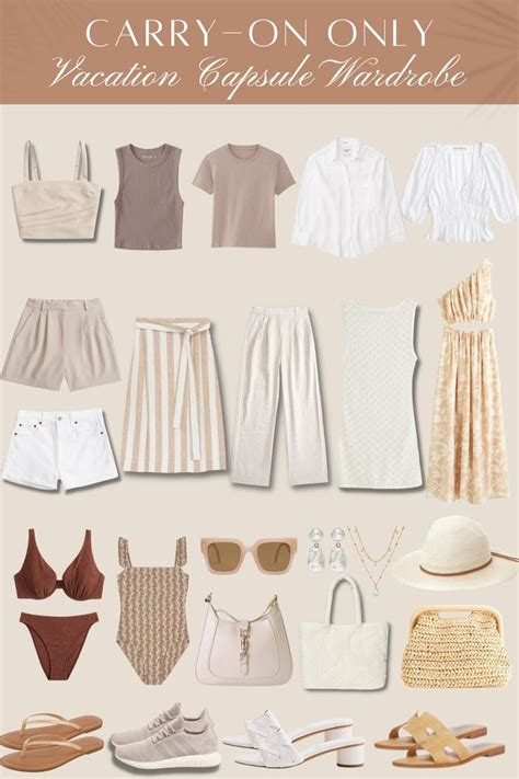 Carry On Only Vacation Capsule Wardrobe Affordable By Amanda In