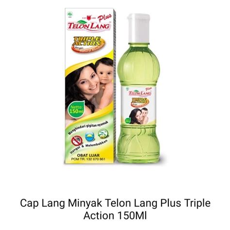 Jual Cap Lang Minyak Telon Lang Plus Triple Action Ml Shopee Indonesia