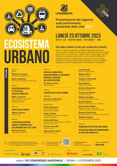 Ecosistema Urbano 2023 Alle Viste Il Report Annuale Di Legambiente