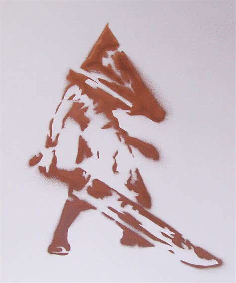 Pyramid Head Stencil By Jokerfran On Deviantart