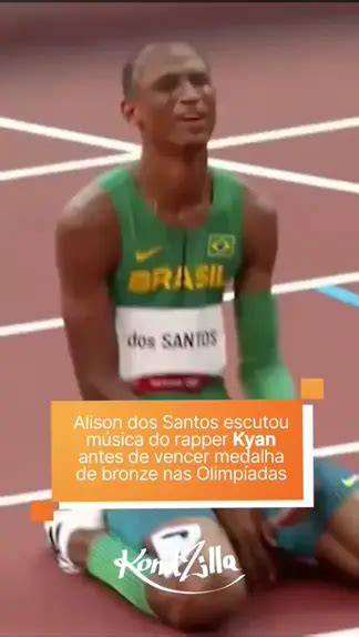 O medalhista Alison dos Santos conta que escutou a música O Menino que