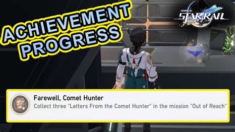 Honkai Star Rail Hidden Achievement Farewell Comet Hunter Youtube