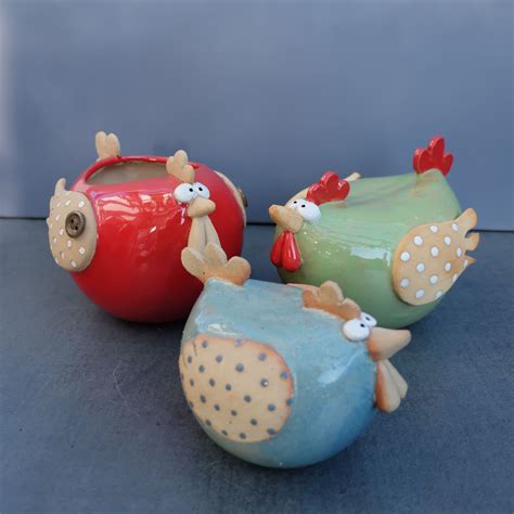 Diy Clay Crafts Wooden Crafts Ceramic Chicken Ceramic Glaze Recipes