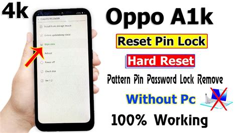 How To Oppo A K Hard Reset New Method Oppo Cph Pin Unlock