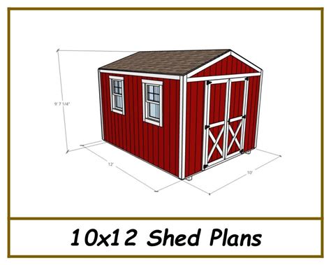 Storage Shed Plans 10x12 | TriCityShedPlans