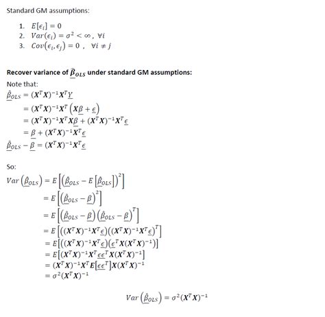 Ols Regression Gauss Markov Blue And Understanding The Math By Andrew Rothman Towards