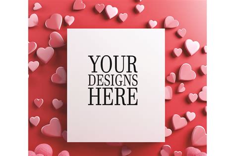 Valentine Backgrounds Card Mockups Graphic By Shamiul Creative Fabrica