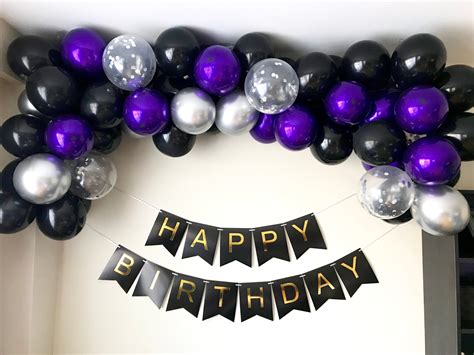 Purple balloon garland - koshersand