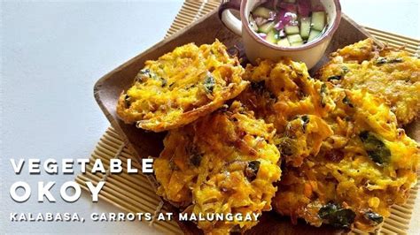 Vegetable Okoy Ukoy Recipe Kalabasa Carrots And Malunggay