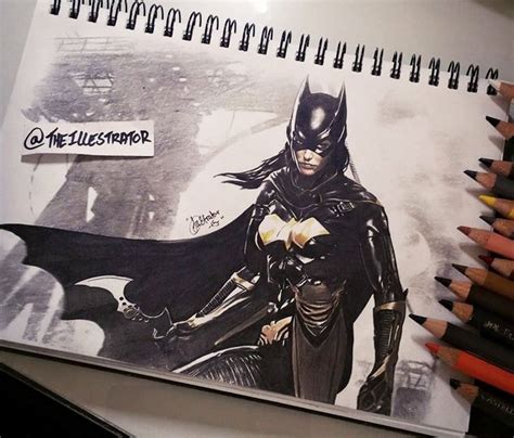 Batgirl Pencil Drawing By The Illestrator Drawings Batgirl Pencil