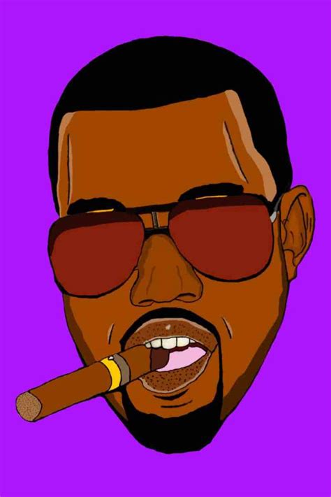 Kanye West ‘Cigar’ Cartoon Poster – Postertok