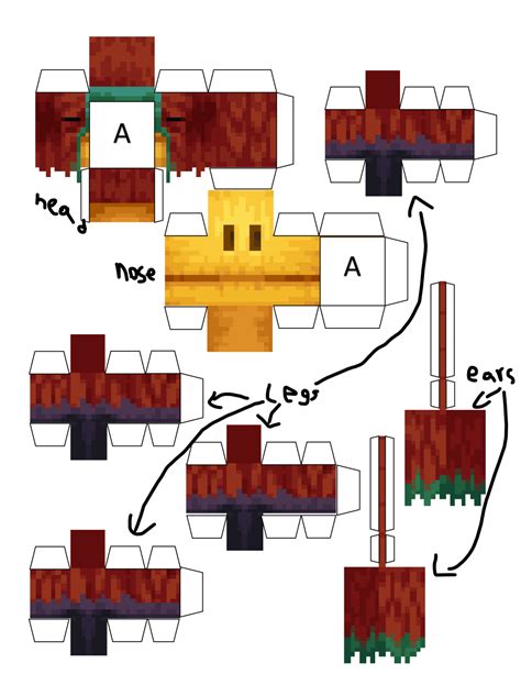 Papermau Minecraft Guard Villager Paper Model By Ez Via Pixel