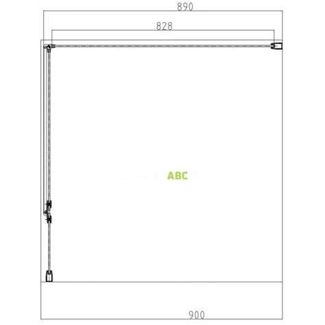 Ścianka boczna prysznicowa 90 cm Omnires MANHATTAN ADR90XBLTR czarny