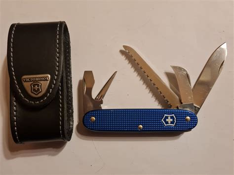 Victorinox Alox Swiss Army Blau Mit Lederetui Kaufen Auf Ricardo