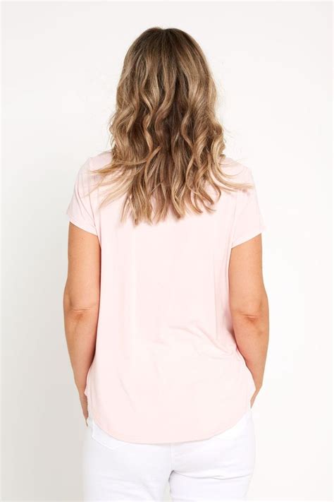 Tulio Fashion Bamboo Tee Baby Pink Bamboo By Whispers Pretty