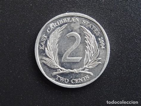 Estados Del Caribe 2 Cents 2004 Vendido En Venta Directa 258761825