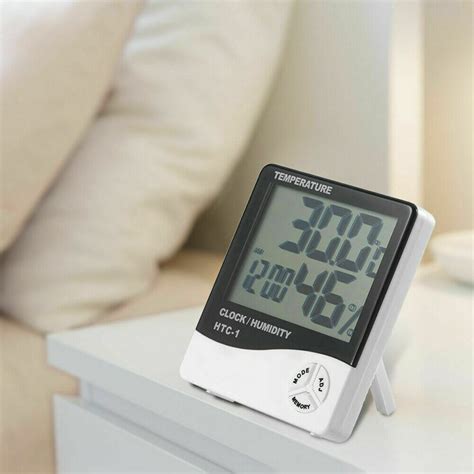 Thermometer Indoor Digital Lcd Hygrometer Temperature Humidity Meter Alarm Clock The Perfect